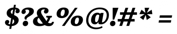 Abelard Extra Bold Italic Font OTHER CHARS