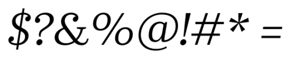 Abelard Italic Font OTHER CHARS