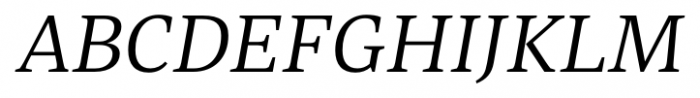 Abelard Italic Font UPPERCASE