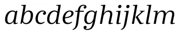 Abelard Italic Font LOWERCASE