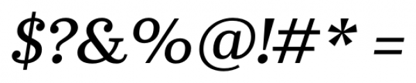 Abelard Medium Italic Font OTHER CHARS