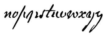 Abigail Adams Regular Font LOWERCASE
