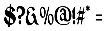 Absinette Condensed Font OTHER CHARS