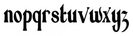 Absinette Condensed Font LOWERCASE