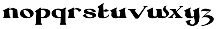 Absinette Expanded Font LOWERCASE