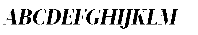 Abadal Bold Fine Italic Font UPPERCASE