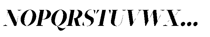 Abadal Bold Fine Italic Font UPPERCASE