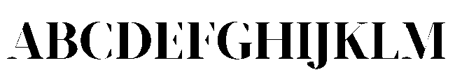 Abadal Bold Fine Font UPPERCASE