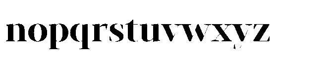 Abadal Bold Fine Font LOWERCASE