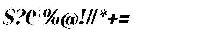 Abadal Bold Round Italic Font OTHER CHARS