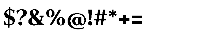 Abadal Bold Round Font OTHER CHARS