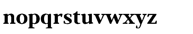 Abadal Bold Font LOWERCASE