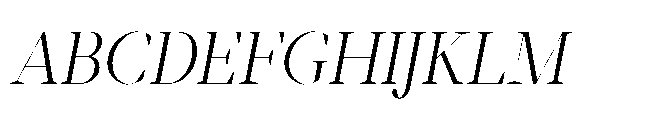 Abadal Book Fine Italic Font UPPERCASE