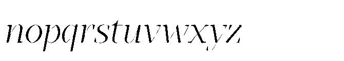 Abadal Book Fine Italic Font LOWERCASE
