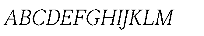 Abadal Book Fine Round Italic Font UPPERCASE