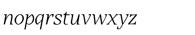 Abadal Book Fine Round Italic Font LOWERCASE