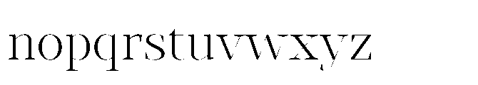 Abadal Book Fine Font LOWERCASE