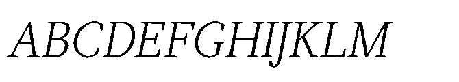 Abadal Book Italic Font UPPERCASE