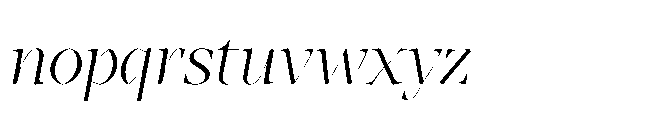 Abadal Book Round Italic Font LOWERCASE