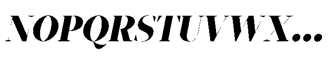 Abadal Heavy Fine Italic Font UPPERCASE