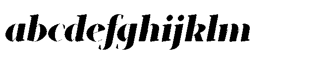 Abadal Heavy Fine Italic FONT