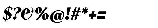 Abadal Heavy Fine Round Italic Font OTHER CHARS