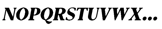 Abadal Heavy Fine Round Italic Font UPPERCASE