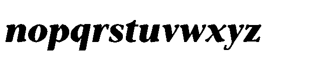 Abadal Heavy Fine Round Italic Font LOWERCASE