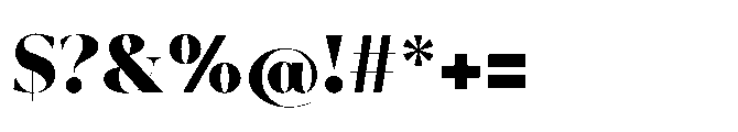 Abadal Heavy Fine Round Font OTHER CHARS