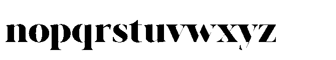 Abadal Heavy Fine Round Font LOWERCASE