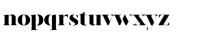 Abadal Heavy Fine Font LOWERCASE