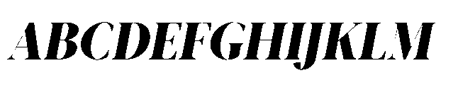 Abadal Heavy Round Italic Font UPPERCASE