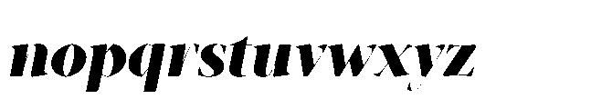 Abadal Heavy Round Italic Font LOWERCASE