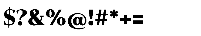 Abadal Heavy Font OTHER CHARS