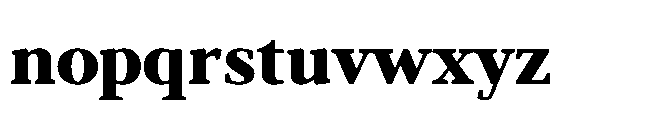 Abadal Heavy Font LOWERCASE
