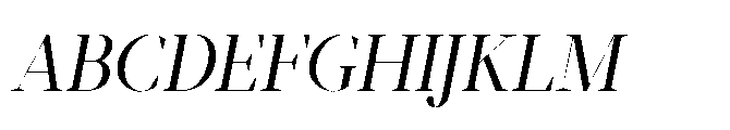 Abadal Italic VF Font UPPERCASE