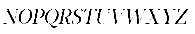 Abadal Italic VF Font UPPERCASE