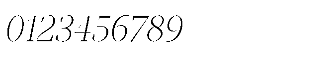 Abadal Light Fine Italic Font OTHER CHARS