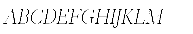 Abadal Light Fine Italic Font UPPERCASE
