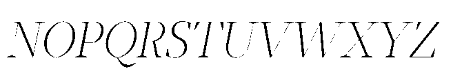 Abadal Light Fine Italic Font UPPERCASE