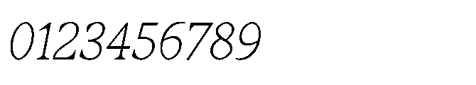 Abadal Light Fine Round Italic Font OTHER CHARS