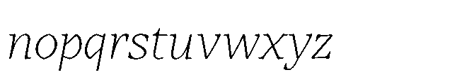 Abadal Light Fine Round Italic Font LOWERCASE