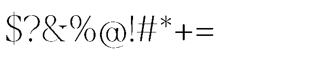 Abadal Light Fine Round Font OTHER CHARS