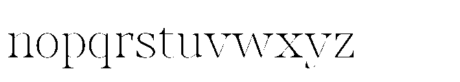Abadal Light Fine Round Font LOWERCASE
