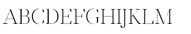 Abadal Light Fine Font UPPERCASE