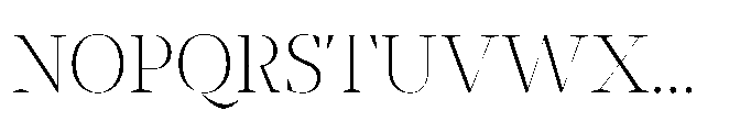 Abadal Light Fine Font UPPERCASE
