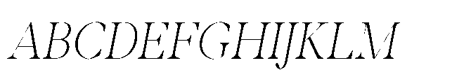 Abadal Light Round Italic Font UPPERCASE