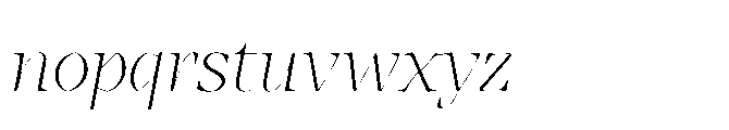 Abadal Light Round Italic Font LOWERCASE