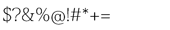 Abadal Light Round Font OTHER CHARS