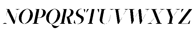 Abadal Medium Fine Italic Font UPPERCASE